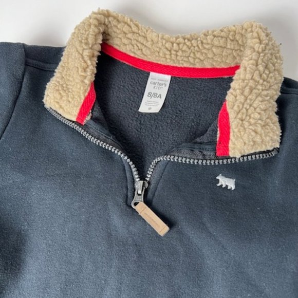 Carter's Sherpa Quarter-Zip Pullover - Picture 5 of 9